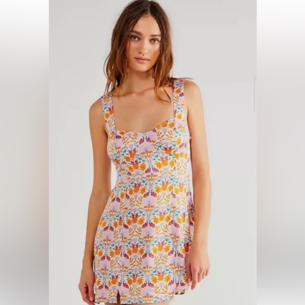 Free People Sasha Mini Dress / Size Small / Multicolor